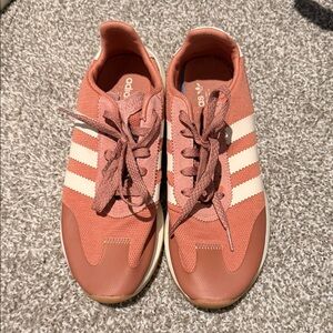 Adidas Coral and Cream Athletic Shoes WOMENS SIZE 8